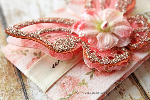 Brenda Walton Butterfly fold card from Sizzix. Card made by Wanda Guess