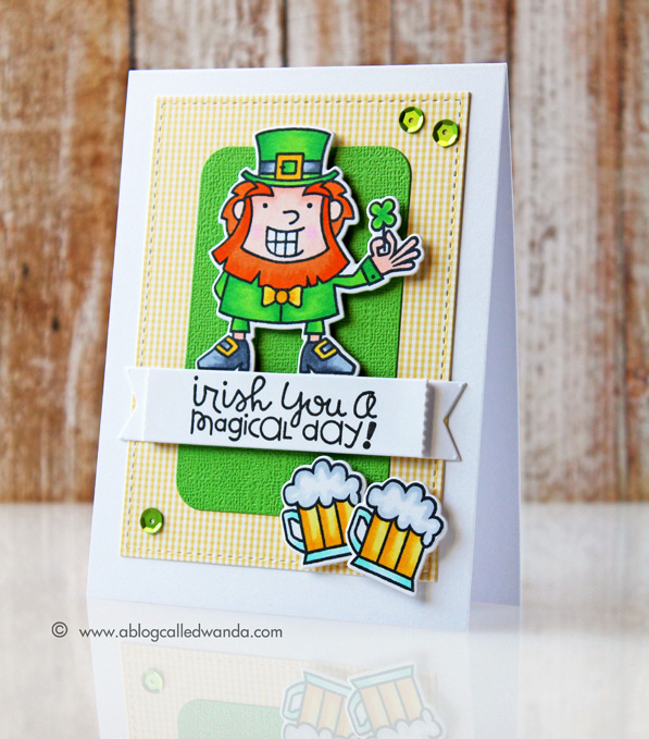 Paper Smooches Magical Spring stamps. Card by Wanda Guess