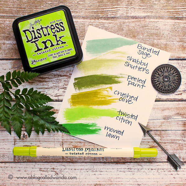 Twisted Citron Color Swatch - for Simon Says Stamp - by Wanda Guess