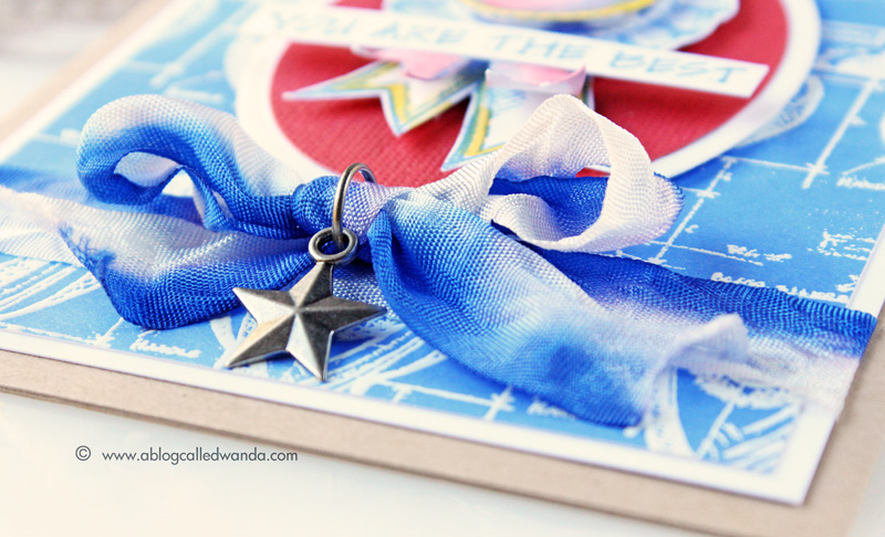 Blueprint Sketch Color Pop Feature. Simon Says Stamp Blog - card by Wanda Guess. Tim Holtz Products