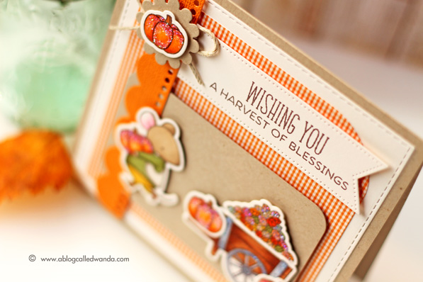 My Favorite Things Stamps. Harvest Mouse Stamp Set. Card By Wanda Guess