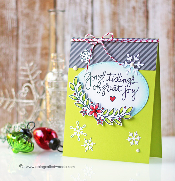 Simon Says Stamp - Create Joy release. Holiday 2015. Card by Wanda Guess  #ssssfave