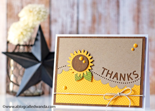Thanks card by Wanda Guess. SSS new release. #sssfave