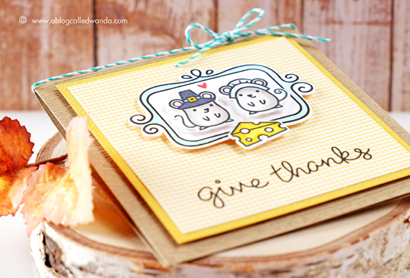 Lawn Fawn Mice - card by Wanda Guess