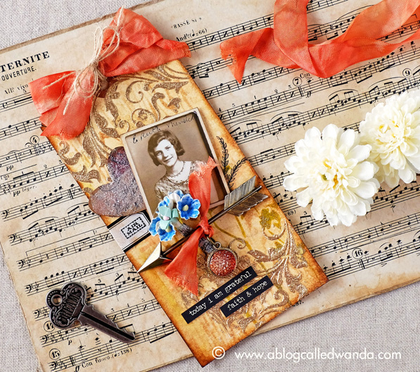 Tim Holtz 12 Tags of 2016 - February. Tag by Wanda Guess. Ideaology and Distress/Ranger products. Tim Holtz 12 Tags of 2016 - February. Tag by Wanda Guess. Ideaology and Distress/Ranger products.