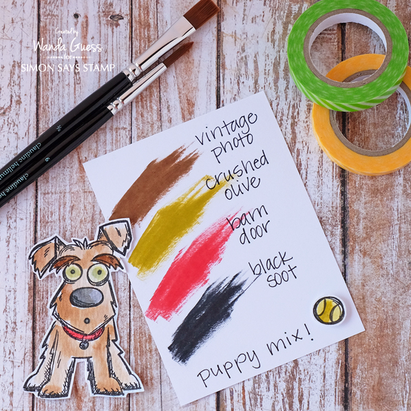 Distress Inks. Tim Holtz. Crazy Dogs. Swatches by Wanda Guess