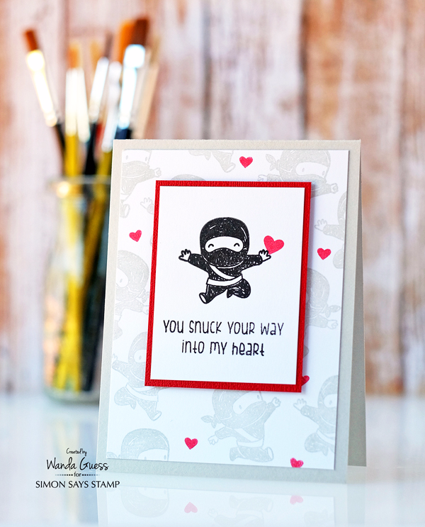 Mama Elephant Ninjas! Card by Wanda Guess for Simon Says Stamp Masterpiece Box