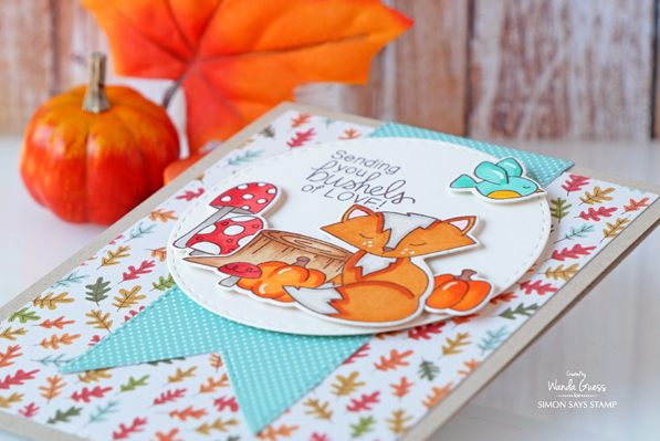 Simon Says Stamp - Stamptember 2016. Newton's Nook Bushels of Love stamp set. Card by Wanda Guess. Copic Markers