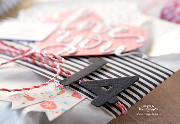 Valentine Treats in Glassine Bags. Simon Says Stamp Hey Love release of new dies. Project by Wanda Guess