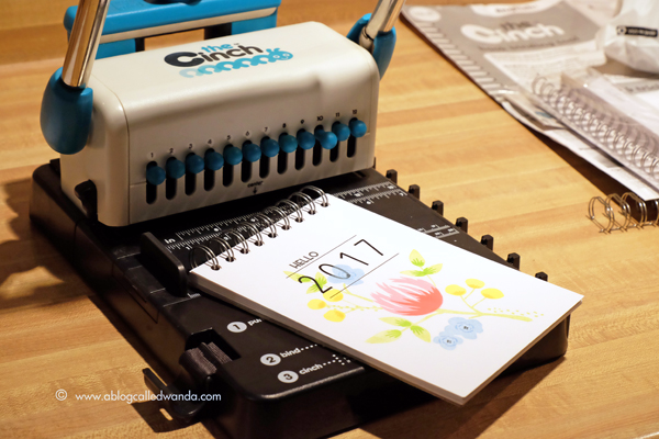 The Cinch - binding calendar