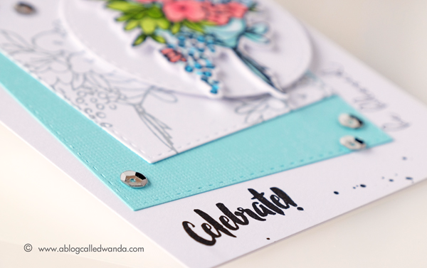 New Altenew Markers. Altenew Celebrations stamp set. Birthday card. Wanda Guess