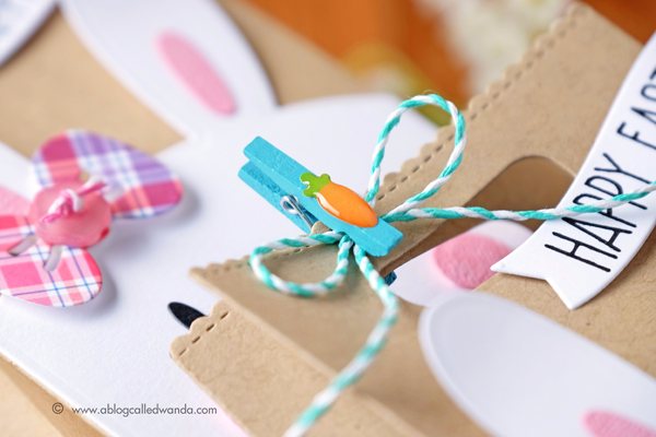 Doodlebug mini clothespins, twine and Shape Sprinkles