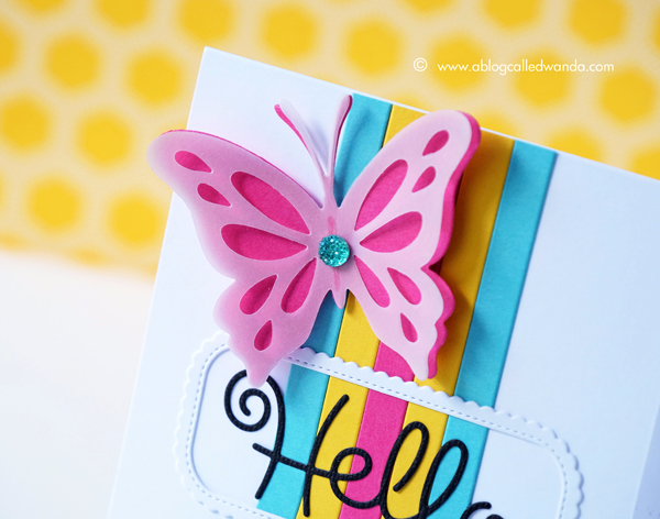 Papertrey Ink Throwback Thursday. Rainbow Stripes Dies. Card by Wanda Guess PTI Design Team Papertrey Ink Throwback Thursday. Rainbow Stripes Dies. Card by Wanda Guess PTI Design Team