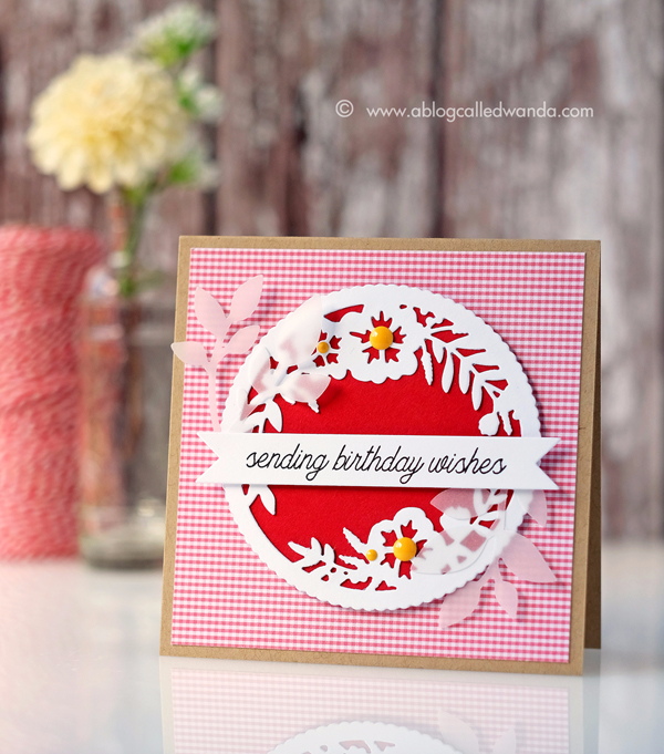 PAPERTREY INK CUTAWAY TAGS SUMMER STAMPS AND DIES. JUNE 2017 RELEASE. CARD BY WANDA GUESS