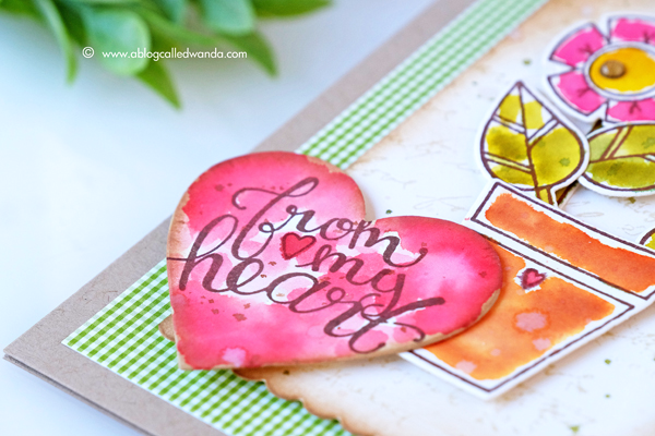 water color with Tim Holtz Distress Ink