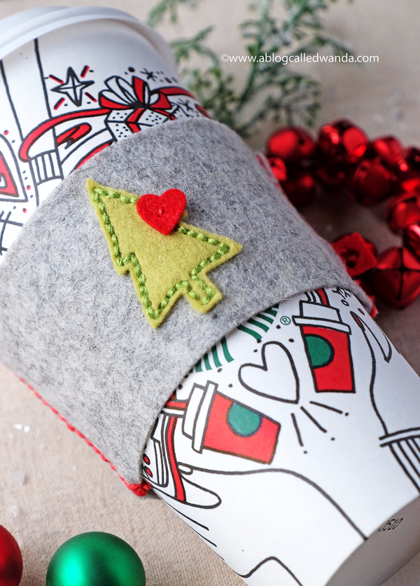 Papertrey Ink Coffee Cozy Dies. Felt projects coffee