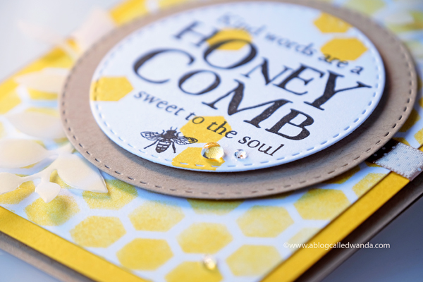 Papertrey Ink Hexagon stencils and honeycomb stamp set