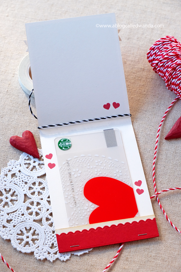handmade valentine gift card holder