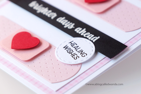 Get well card - handmade - bandaids