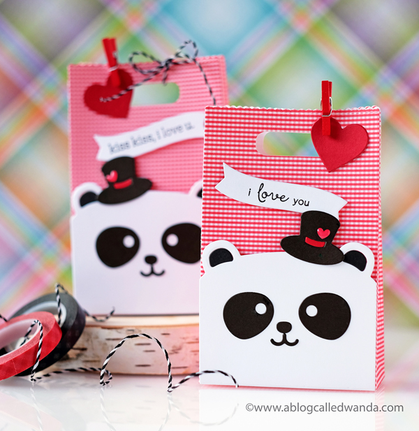 Mama Elephant Favor Bags. Panda Bear Valentines
