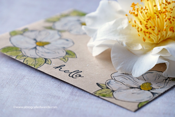 Envelope Art with kraft and watercolors