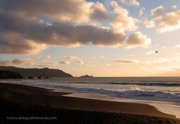 Pacifica sunset. Highway One Pacifica sunset. Highway One