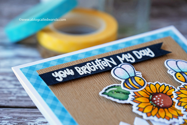 Honey Bee Stamps and Dies. Busy Bees. Sentiments embossed