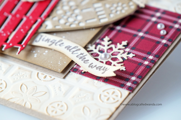 Plaid Christmas card. Stampin' Up Holiday 2018 catalog. 