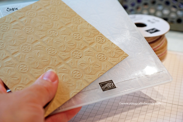 Tin Tile Embossing Folder Stampin Up