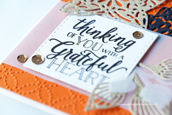 Leaves dies and embossing folder. Stampin Up for fall winter 2018