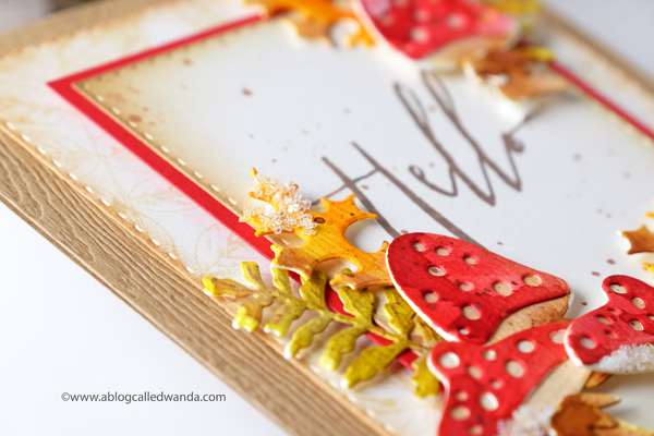 Tim Holtz distress inks and Sizzix dies