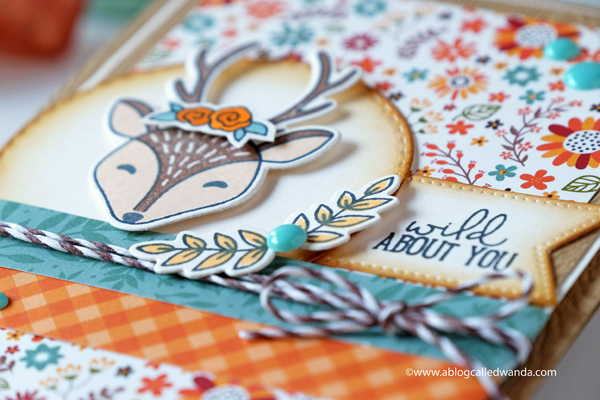 Concord & 9th stamps and dies. Deer with flower crown. Fall