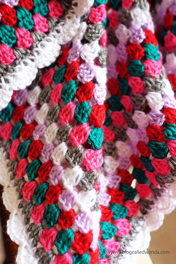 granny square crochet blanket. caron simply soft yarn. baby blanket