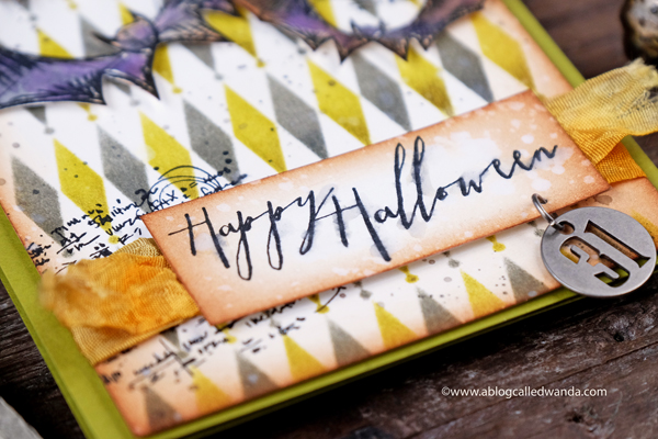 Tim Holtz Mini Halloween Stamp Set. Diamond Stencil. Halloween Tokens.