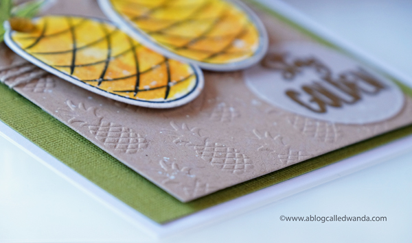 pineapple embossing folder