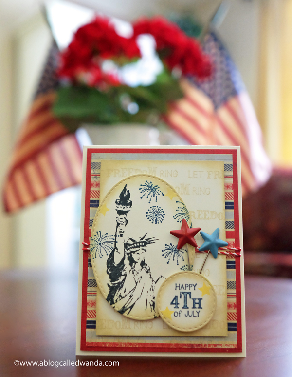 4th of July Vintage Card by Wanda Guess