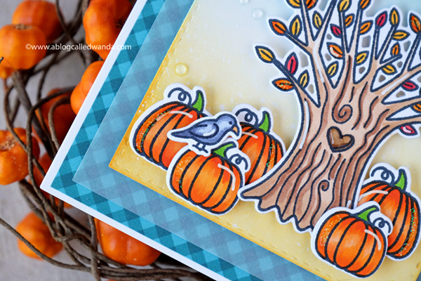 Copic coloring for autumn. Pumpkins and leaves