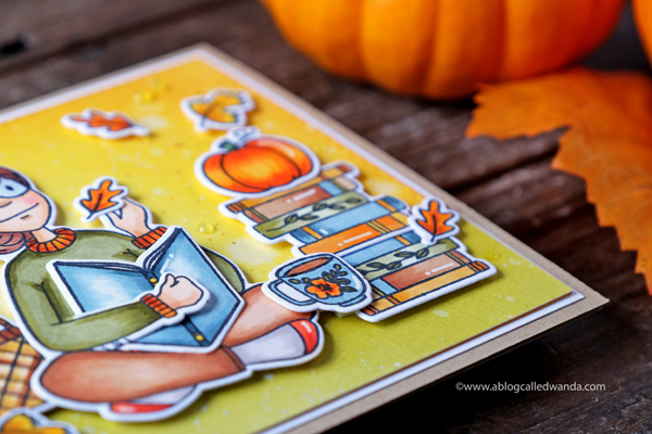 Ellen Hutson Essentials by Ellen. Leading Ladies Fall card. Books and tea