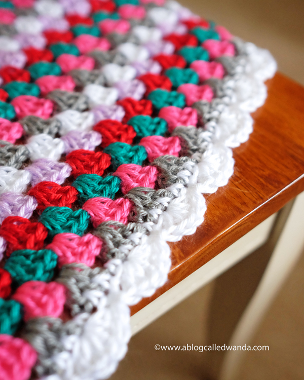 crochet shell stitch border