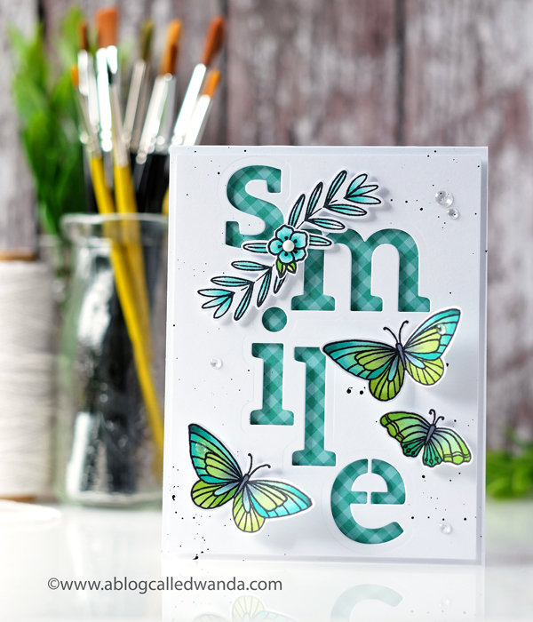 Pinkfresh Studio stamps and dies. Florals and gingham. Copic Markers. Pinkfresh Studio stamps and dies. Florals and gingham. Copic Markers.