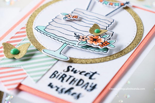 Reverse Confetti stamps and dies. Handmade birthday cards. Shaker Card. Copics. Wanda Guess