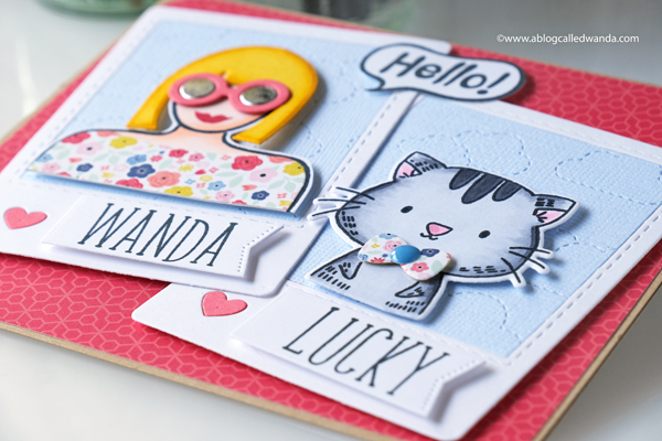 Waffle Flower Be Her and Go Girl stamp sets. Echo Park Paper. Wanda Guess