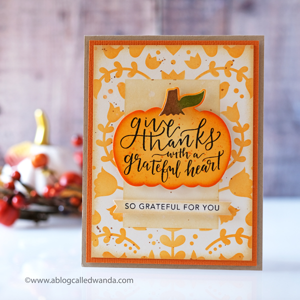 Taylored Expressions Masking Stencils Autumn Card. Wanda Guess Taylored Expressions Masking Stencils Autumn Card. Wanda Guess