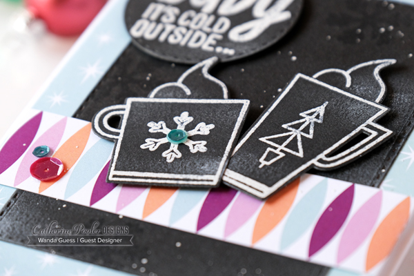 Catherine Pooler Retro Winter Collection. 2019 coffee and christmas cards. Wanda Guess Guest Designer. Chilly stamp set Catherine Pooler Retro Winter Collection. 2019 coffee and christmas cards. Wanda Guess Guest Designer. Chilly stamp set