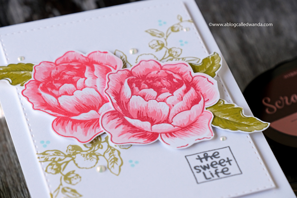 Floral card. Sympathy, get well, handmade, flowers