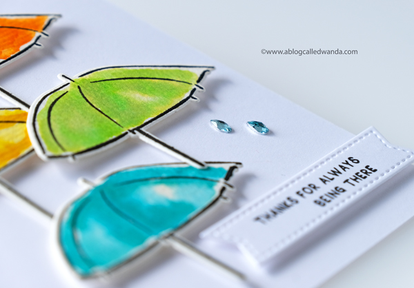 Betsy Veldman The Greetery stamps and dies. Fir and Foliage. Hand in Hand. A Blog Called Wanda watercolor technique