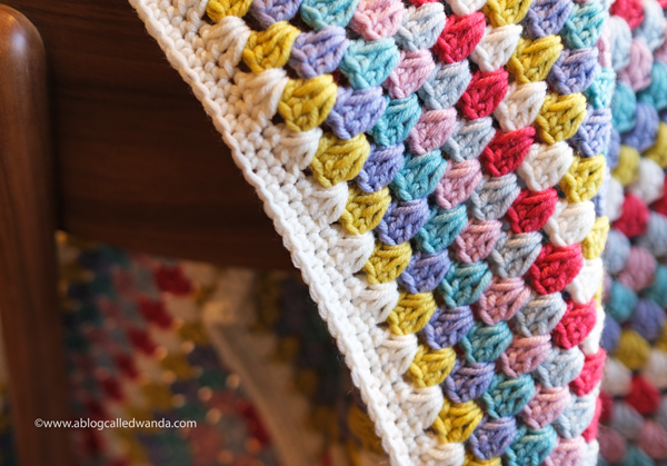Granny Square Blanket. Debbie Bliss Rialto DK Merino Wool yarn. 4.0 hook. Beginner crochet project ideas. Wanda Guess