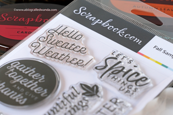 Scrapbook.com Fall Sampler stamp set Scrapbook.com Fall Sampler stamp set