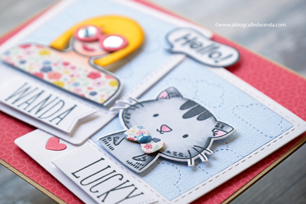 Waffle Flower Be Her and Go Girl stamp sets. Echo Park Paper. Wanda Guess