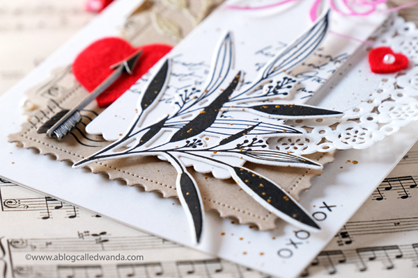 The Greetery Love Letters Collection. New release January 2020. Valentines cards mixed media stamping and die cutting. Wanda Guess